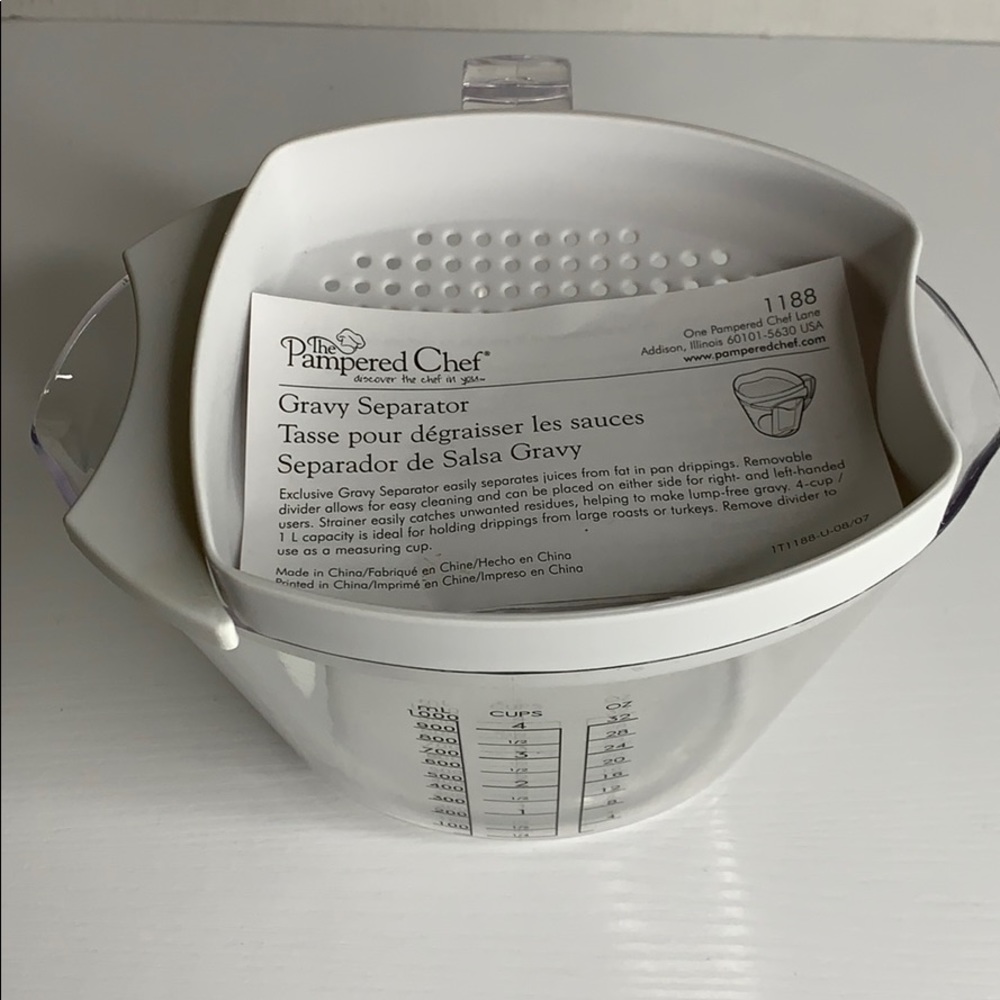 Pampered Chef Gravy Separator